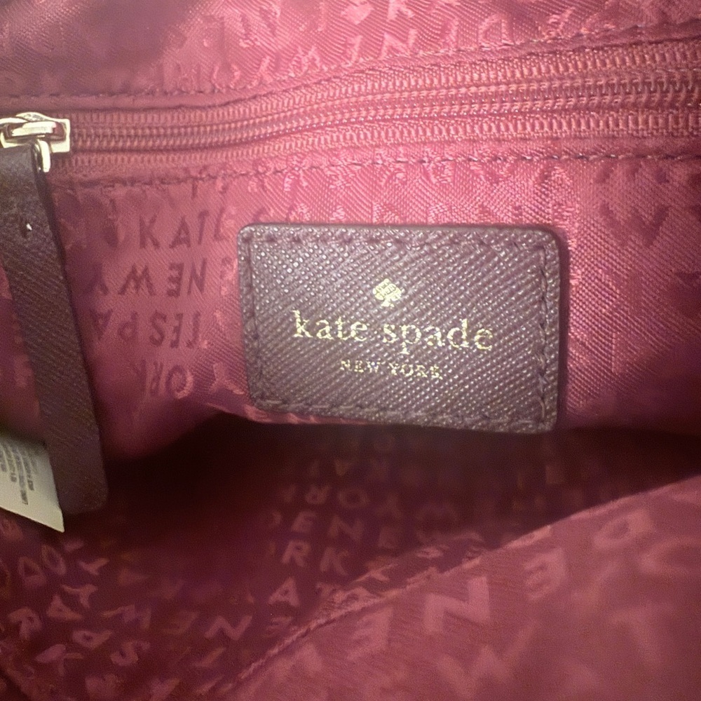 EXCELLENT CONDITION KATE SPADE Rima Laurel Way Crossbody Plum Color - Picture 11 of 11